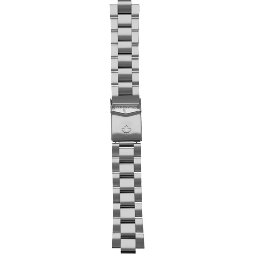 Grande montre automatique de plong&eacute;e avec feuille d'&eacute;rable gris et bracelet en acier inoxydable, Num&eacute;rique, &agrave; piles, 41 mm, Argent NRZ Safety Inc.