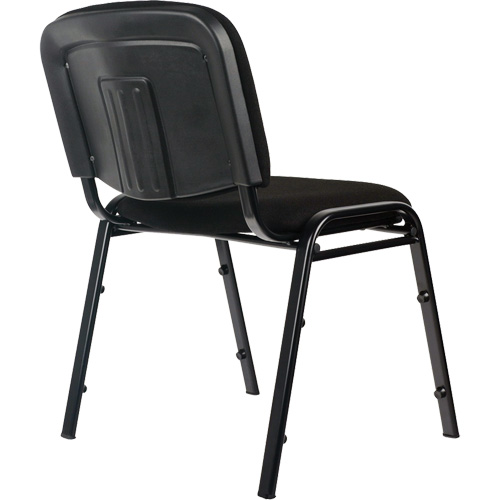 Chaises empilables, Tissu, Hauteur 32", Capacit&eacute; 250 lb, Noir NRZ Safety Inc.