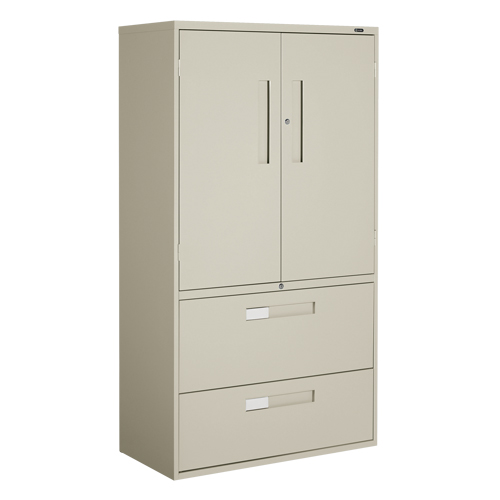 Multi-Stor Cabinet, Steel, 3 Shelves, 65-1/4" H x 36" W x 18" D, Beige NRZ Safety Inc.
