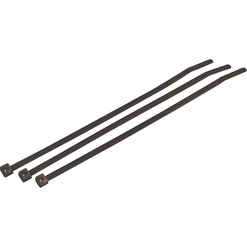 Weather/UV Resistant Heavy-Duty Cable Ties, 14-1/2" Long, 120 lbs. Tensile Strength, Black NRZ Safety Inc.