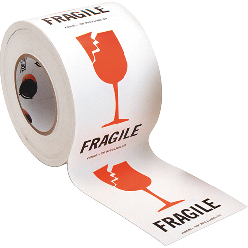 &eacute;tiquettes pour traitement sp&eacute;cial Fragile, 6" lo x 4" la, Rouge/blanc NRZ Safety Inc.