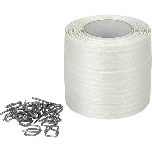 Feuillard en cordon tiss&eacute;, Polyester, 1/2" la x 750' lo NRZ Safety Inc.