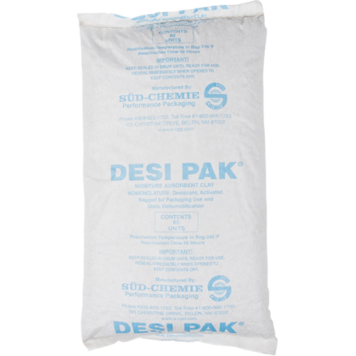 D&eacute;shydratants, Argile, sac Tyvek NRZ Safety Inc.