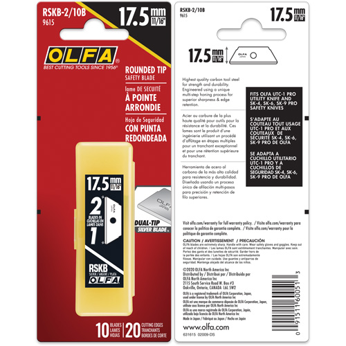 Couteaux s&eacute;curitaires Flex-Guard, Style Simple NRZ Safety Inc.