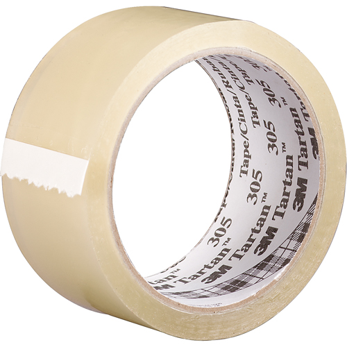 Ruban d'emballage Tartan 305, Adh&eacute;sif Acrylique, 1,6 mil, 48 mm (2") x 100 m (328') NRZ Safety Inc.