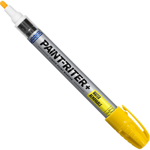 Paint-Riter&reg;+ Water Removable Paint Marker, Liquid, Yellow NRZ Safety Inc.