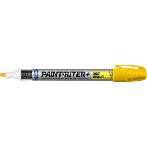 Paint-Riter&reg;+ Water Removable Paint Marker, Liquid, Yellow NRZ Safety Inc.