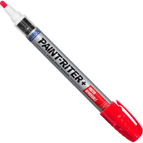 Paint-Riter&reg;+ Water Removable Paint Marker, Liquid, Red NRZ Safety Inc.