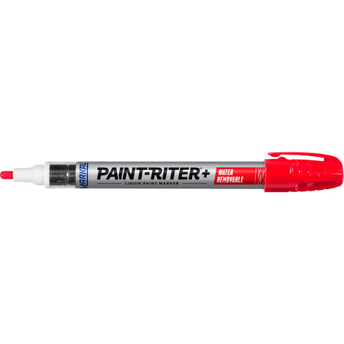 Paint-Riter&reg;+ Water Removable Paint Marker, Liquid, Red NRZ Safety Inc.