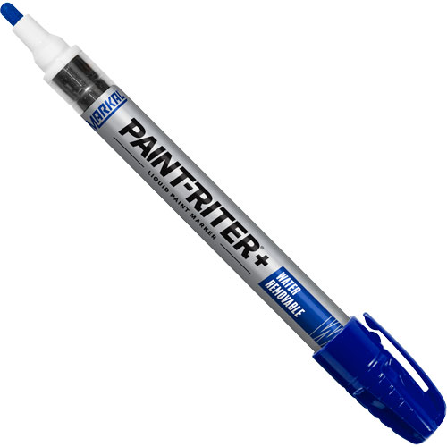 Paint-Riter&reg;+ Water Removable Paint Marker, Liquid, Blue NRZ Safety Inc.