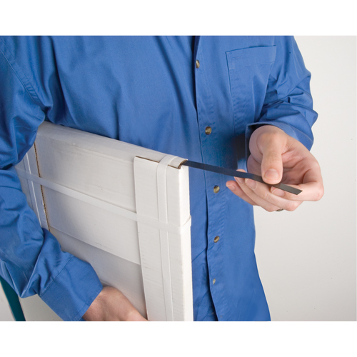 Bobines en acier portatives, Largeur x 1/2", &eacute;paisseur 0,02" NRZ Safety Inc.