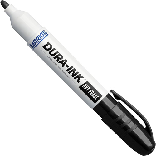 Dura-Ink&reg; Dry Erase Ink Markers, Black, Bullet Tip NRZ Safety Inc.
