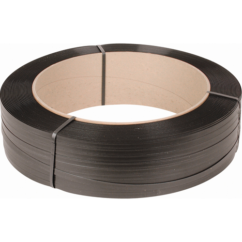 Strapping, Polypropylene, 1/2" W x 7200' L, Black, Machine Grade NRZ Safety Inc.