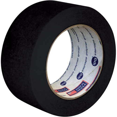 Utility Grade Coloured Masking Tape, 24 mm (1") x 55 m (180'), Black NRZ Safety Inc.