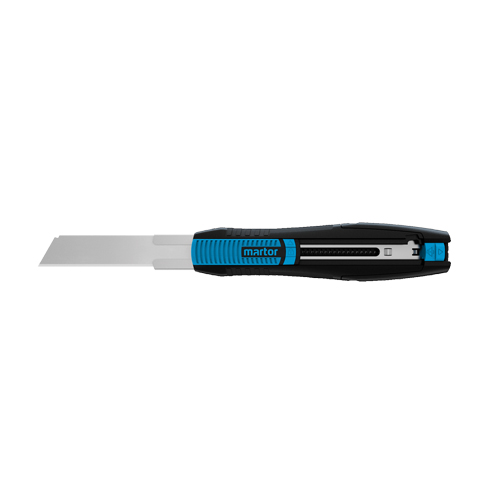 Secunorm 380 Retractable Knife, 18 mm, Carbon Steel, Plastic Handle NRZ Safety Inc.