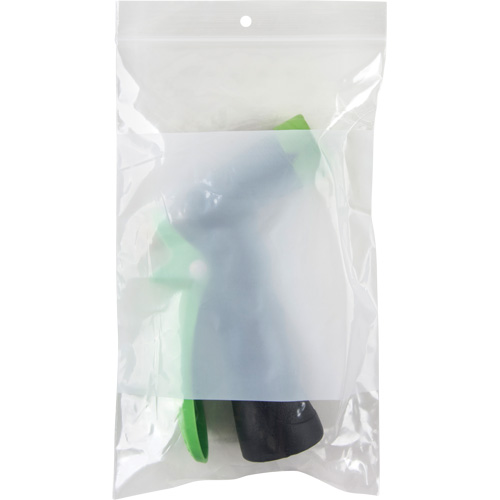 Sacs en poly avec espace inscriptible blanc, Refermable, 8" x 5", 2 mils NRZ Safety Inc.