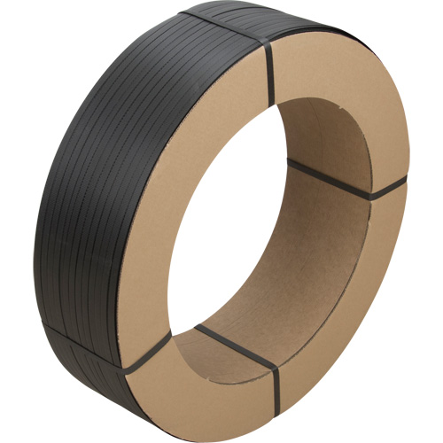 Feuillard, Polypropyl&egrave;ne, 1/2" la x 7200' lo, Noir, Calibre Manuel NRZ Safety Inc.