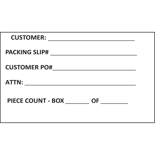 Generic Shipping Label, 4" W x 6" L, White NRZ Safety Inc.