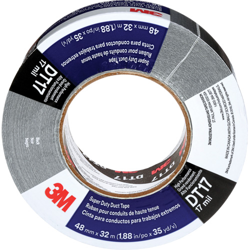 Ruban adh&eacute;sif super robuste DT17, 17 mils, Noir, 48 mm (2") x 32 m (105') NRZ Safety Inc.