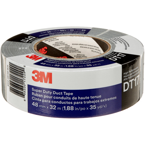 Ruban adh&eacute;sif super robuste DT17, 17 mils, Noir, 48 mm (2") x 32 m (105') NRZ Safety Inc.