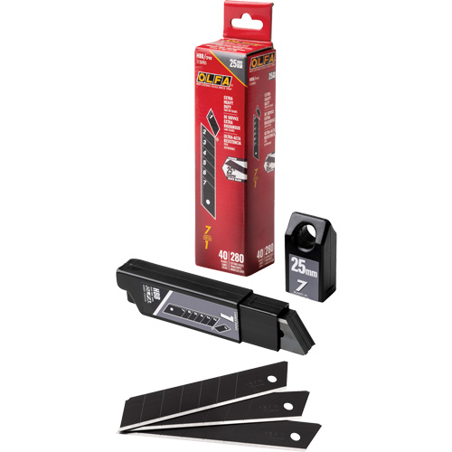 Ultra-Sharp Black Replacement Blades, Snap-Off Style NRZ Safety Inc.