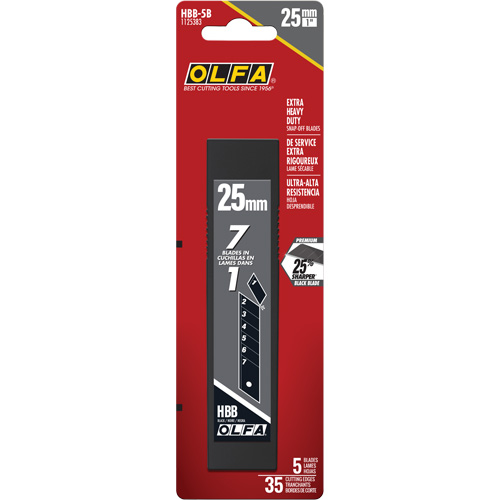 Ultra-Sharp Black Replacement Blades, Snap-Off Style NRZ Safety Inc.