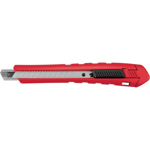 Couteau &agrave; lame cassable, 9 mm, Carbure, Prise en Caoutchouc/Polypropyl&egrave;ne NRZ Safety Inc.