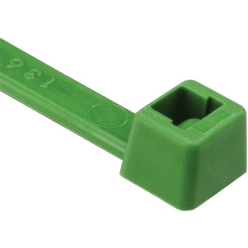 Attaches de c&acirc;bles s&eacute;rie T, Longueur 8", R&eacute;sistance &agrave; la traction 50 lb, Vert NRZ Safety Inc.