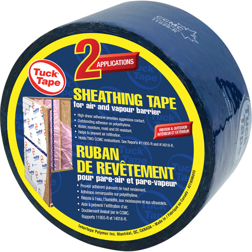 Ruban de rev&ecirc;tement pour entrepreneurs, 60 mm (2-3/8") x 0,0 m (0,0'), Bleu NRZ Safety Inc.