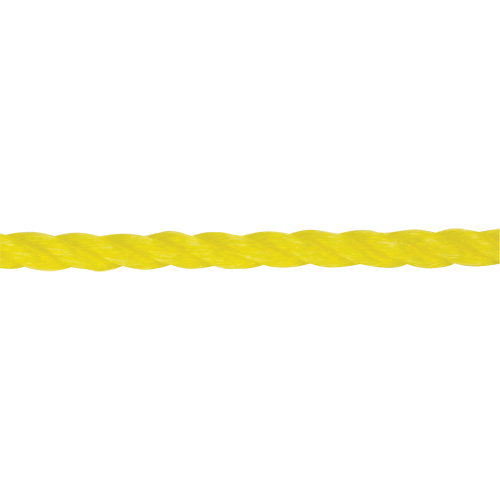 Corde jaune tress&eacute;e 1/4", Polypropyl&egrave;ne, 1300' NRZ Safety Inc.