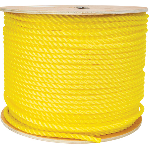 Corde jaune tress&eacute;e 3/8", Polypropyl&egrave;ne, 630' NRZ Safety Inc.