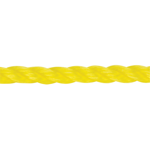 Corde jaune tress&eacute;e 3/8", Polypropyl&egrave;ne, 630' NRZ Safety Inc.