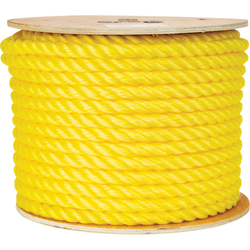Corde jaune tress&eacute;e 5/8", Polypropyl&egrave;ne, 200' NRZ Safety Inc.