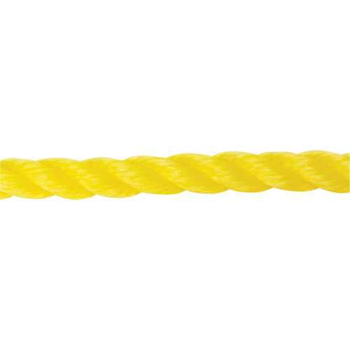 Corde jaune tress&eacute;e 5/8", Polypropyl&egrave;ne, 200' NRZ Safety Inc.