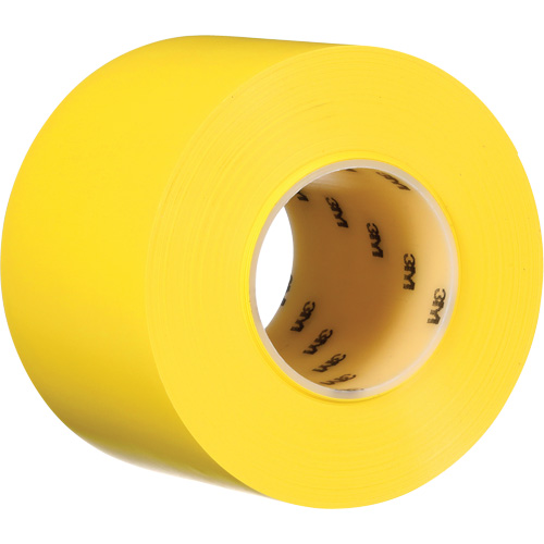 Ruban de marquage de planchers durable 971, 4" x 108', Vinyle, Jaune NRZ Safety Inc.