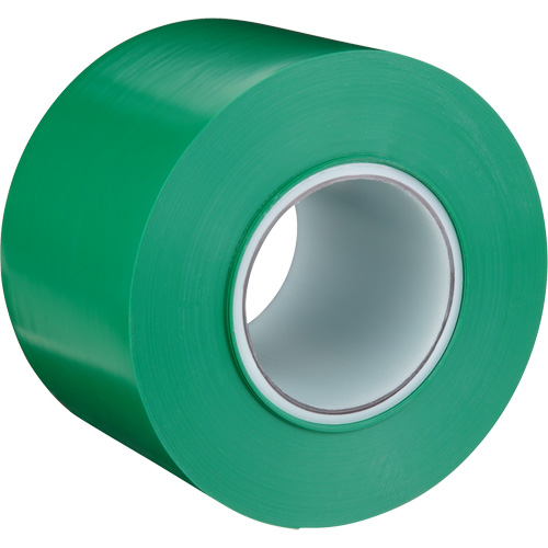 Durable Floor Marking Tape 971, 4" x 108', Vinyl, Green NRZ Safety Inc.