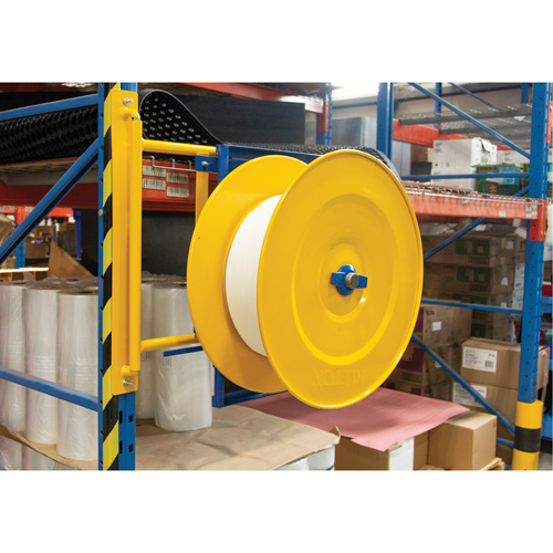 Strapping Dispenser, Polyester/Steel/Polypropylene Straps, 16"/8" Core Dia., 3"/8"/6" Roll Width NRZ Safety Inc.