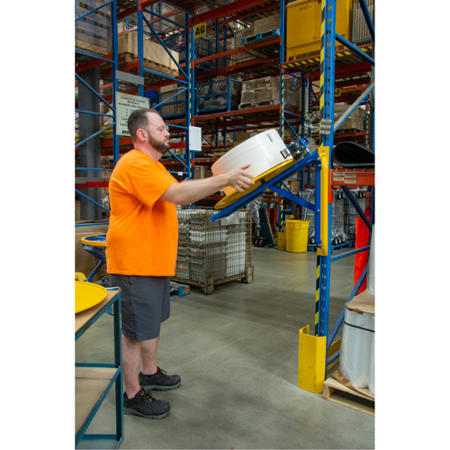 Strapping Dispenser, Polyester/Steel/Polypropylene Straps, 16"/8" Core Dia., 3"/8"/6" Roll Width NRZ Safety Inc.