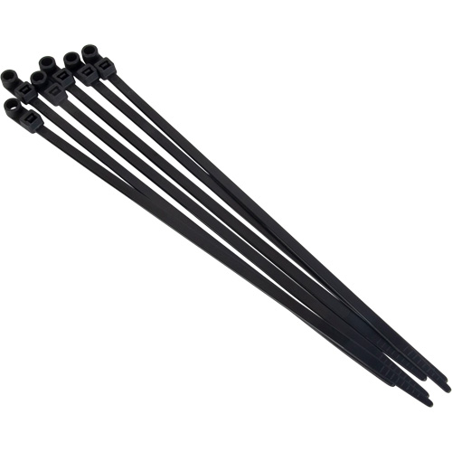 Screw-In Cable Tie, 8" Long, 50 lbs. Tensile Strength, Black NRZ Safety Inc.