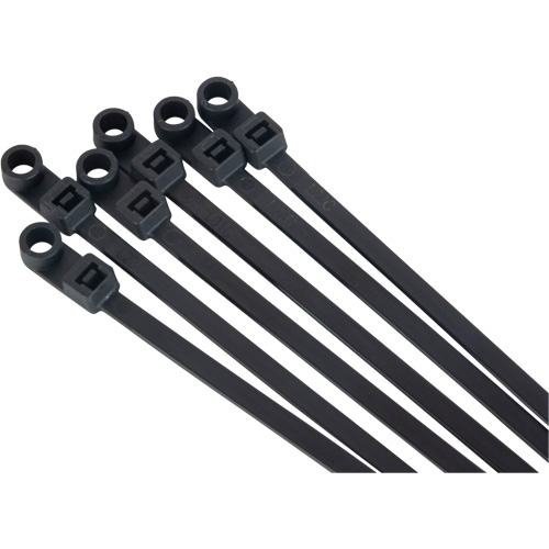 Screw-In Cable Tie, 8" Long, 50 lbs. Tensile Strength, Black NRZ Safety Inc.