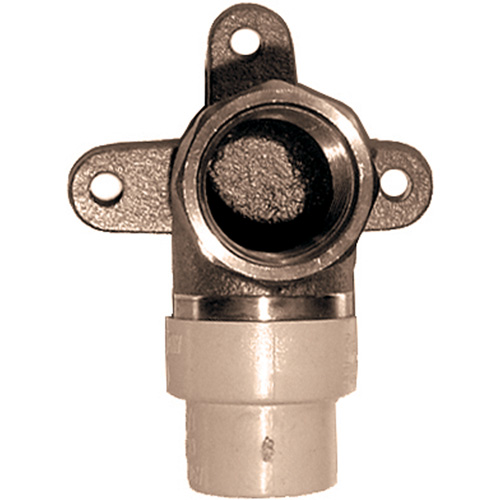 One-Piece 90° Drop Ear Elbow, Hub x FPT, Brass/CPVC, 3/4" NRZ Safety Inc.