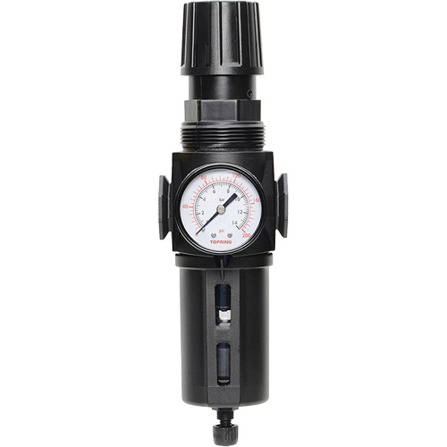 Manual Drain Filter/Regulator with Standard Bowl Modulair 300, 1/4" NPT, 150 PSI, 5.1 fl. oz. Capacity NRZ Safety Inc.