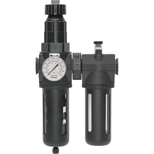 Filter/Regulator & Lubricator Modulair 400 with Gauge & Standard Bowl with Manual Drain, 3/4" NPTF NRZ Safety Inc.
