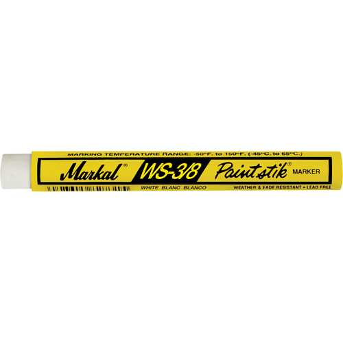 WS-3/8 Paintstik&reg; Paint Marker, Solid Stick, White NRZ Safety Inc.