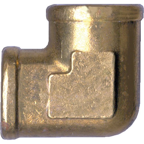 Raccord de tuyau forg&eacute; en coude 90°, FPT, Laiton, 1/2" NRZ Safety Inc.