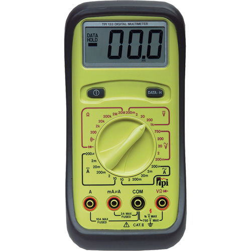 Multim&egrave;tre num&eacute;rique &agrave; grand &eacute;cran, Tension c.a./c.c., Courant c.a./c.c. NRZ Safety Inc.