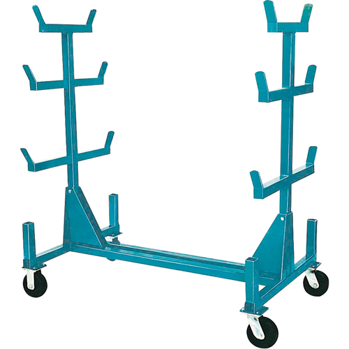 Mobile Pipe & Bar Racks, Steel, 34" W x 61" D x 58" H, 1000 lbs. Capacity NRZ Safety Inc.