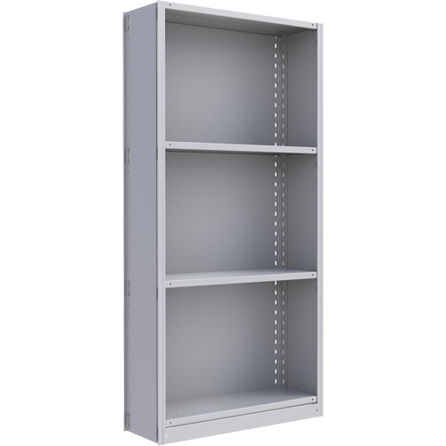 Interlok Shelving Unit, Steel, Boltless, 800 lbs. Capacity, 36" W x 76" H x 24" D NRZ Safety Inc.