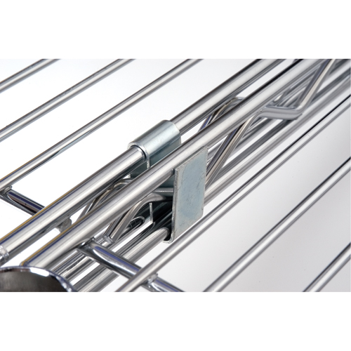 Crochet en S pour &eacute;tag&egrave;re en treillis chromat&eacute; NRZ Safety Inc.