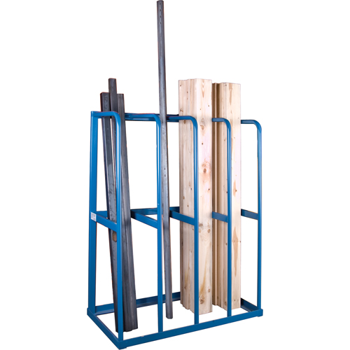 Bar Storage Racks - Vertical Bar Racks, Vertical, 48" W x 24" D x 60" H, 3000 lbs. Cap. NRZ Safety Inc.